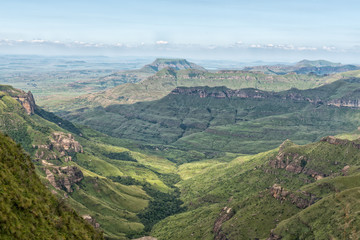 Fototapeta premium View into Kwazulu-Natal. Thendele Camp is visible