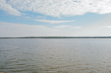 Pond. Ecological concept. Summertime