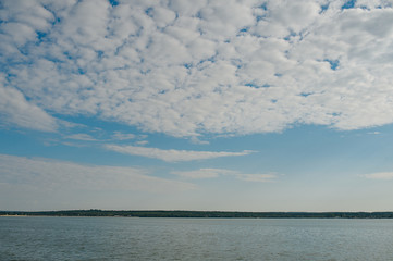 Pond. Ecological concept. Summertime