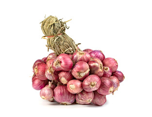shallots onion isolated on a white background