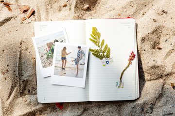 Travel Diary Memories Pictures Concept
