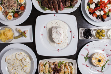 different Spanish tapas foods