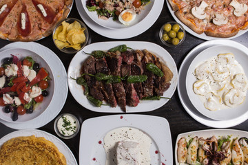 different Spanish tapas foods