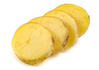 potatoes isolated on white background