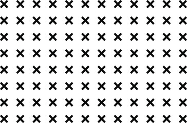 Tile black and white x cross pattern
