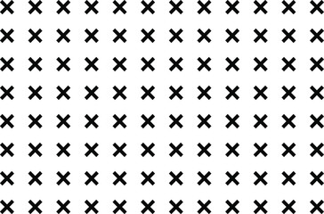 Tile black and white x cross pattern
