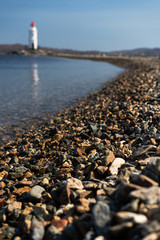Fototapeta na wymiar Vladivostok Lighthouse sea