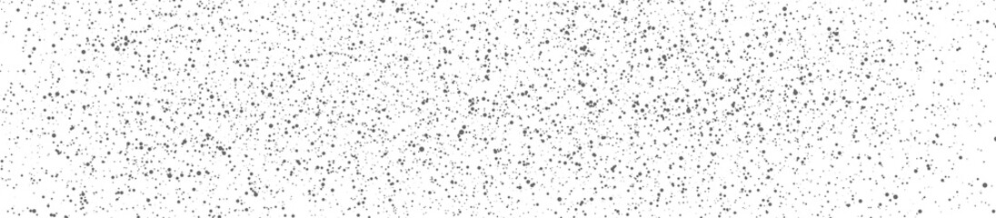 Black chaotic dots particles abstract banner design. Futuristic vector background