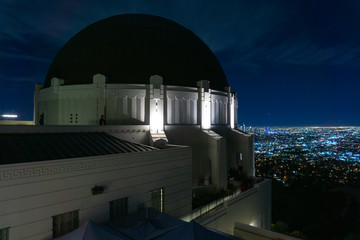 Obserwatorium Griffith nocą - Los Angeles