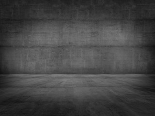Empty concrete floor and wall background