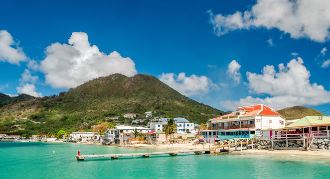 La baie de Grand Case &agrave; Saint-Martin