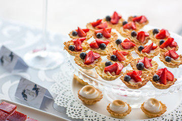 Beautiful delicious candy bar for special event