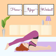Home Yoga Workout - 338754375