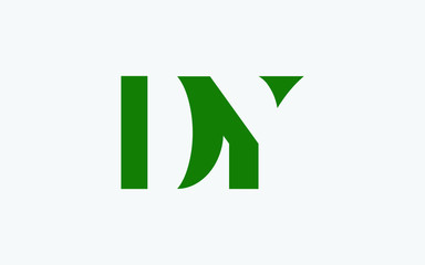 DY or YD and D or Y Uppercase Letter Initial Logo Design, Vector Template