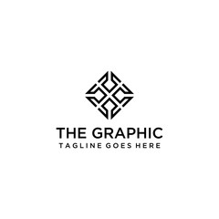 Creative modern graphic pattern Logo Template vector illustration