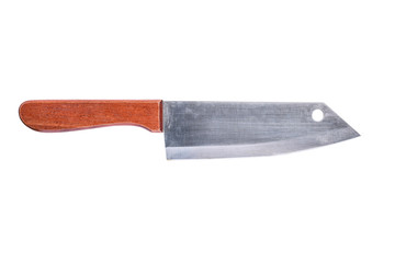 Old knife isolated on white background. This has clipping path.