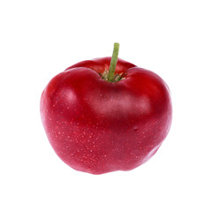 Fresh acerola cherry isolated on white background. This has clipping path.