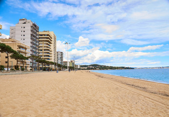 Fully equipped modern Spanish city beach Platja d'Aro, Girona, Spain