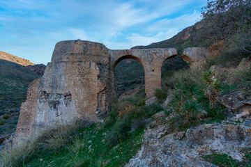 Fototapeta na wymiar ruins of an old flour mill near Berja (Spain)