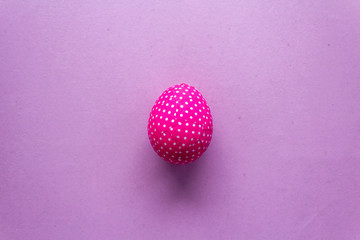 Happy Easter Day With Pink Egg On a Pink Background