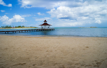 Deserted tropical beach