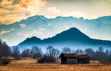 landscape near murnau am staffelsee