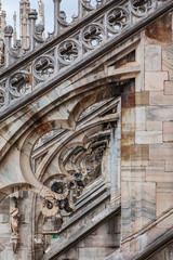 Architectural details of Duomo di Milano