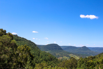 mountain landscape with blue sky - Canela - RS - Brazil