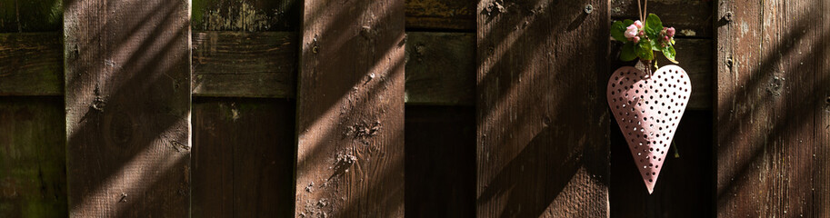 Pink heart for mothers day