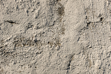 Wall made of cement and concrete
