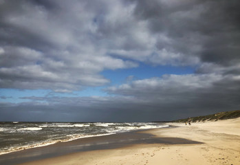 Coast Northsea. Beach. Netherlands. Julianadorp. Empty beach. Corona times. 