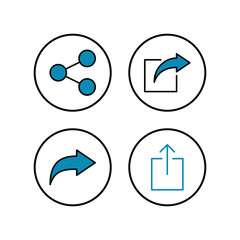 Share icons set. Share vector icon