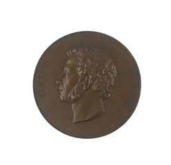  antique coin with a portrait of Pushkin
