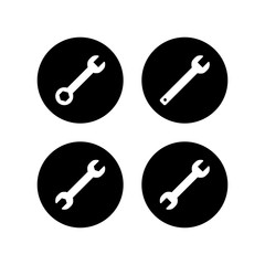 wrench icons set. Wrench vector icon. Spanner symbol