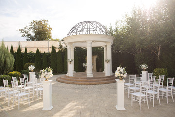 Beautiful decoration for outdoor ceremony