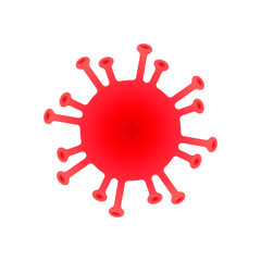 Coronavirus icon. Corona virus disease symbol. Influenza epidemic logo. Sars Covid-19 sign. Isolated on white background. Vector illustration image.