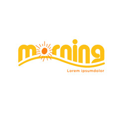 Morning logo concept. Vector logo.