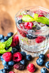Mixed berry infused water recipe