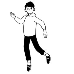 Amir - Boy Standing Walking Presenting Introducing Startup Working Office Website Landing page