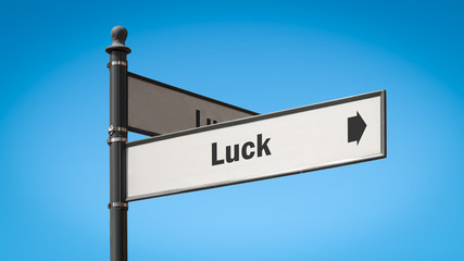 Street Sign to Luck