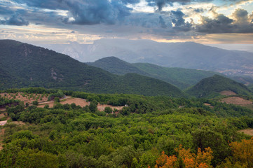 Fototapeta na wymiar Languedoc France. Mountains