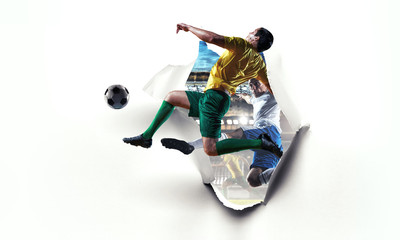 Paper breakthrough hole effect and soccer