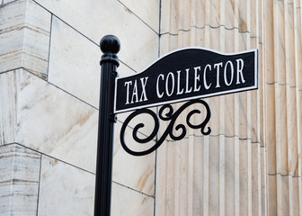 Tax Collector Sign