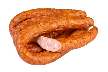 sausage on a white background
