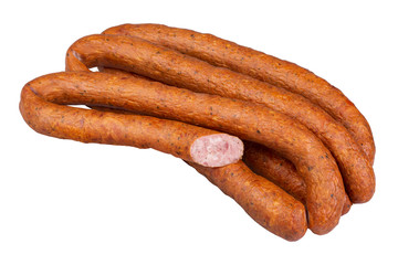 sausage on a white background