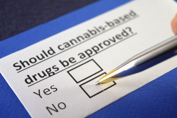 One person is answering question about cannabis-based drugs.