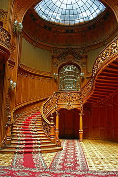 LVIV, UKRAINE - 30 JUNE, 2014: House of Scientists - a former national casino (until 1939) built by "Fellner and Helmer" in the years 1897-1898, Lviv, Ukraine
