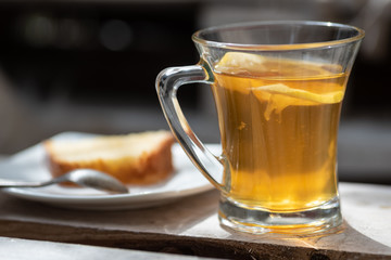 Glass of tea for brakfast