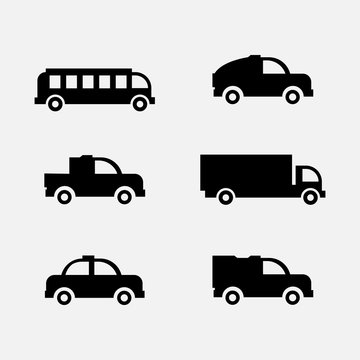 simple car icon vector eps