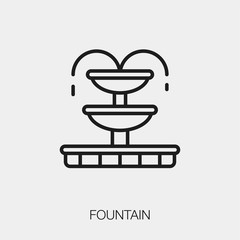 fountain icon vector sign symbol